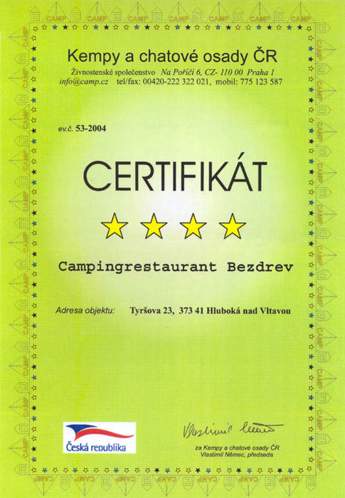 Zertifikat Lagerzertifikat